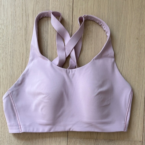 lululemon athletica Other - lululemon athletica Pale Pink Crisscross Back Sports Bra, size 34C